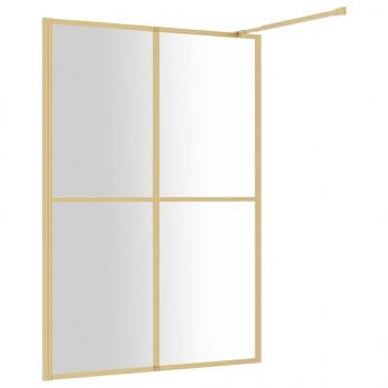 Duschwand für Begehbare Dusche ESG Klarglas Golden 140x195cm