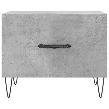 Couchtische 2 Stk. Betongrau 50x50x40 cm Holzwerkstoff