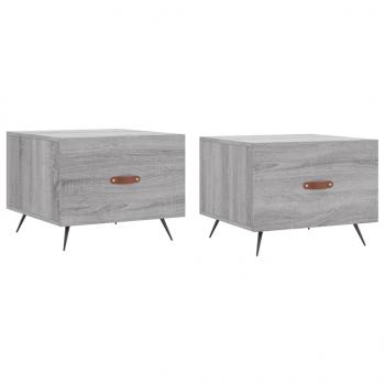 Couchtische 2 Stk. Grau Sonoma 50x50x40 cm Holzwerkstoff