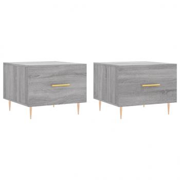 Couchtische 2 Stk. Grau Sonoma 50x50x40 cm Holzwerkstoff