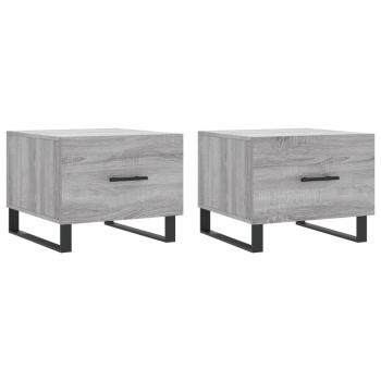 Couchtische 2 Stk. Grau Sonoma 50x50x40 cm Holzwerkstoff