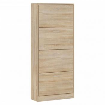 Schuhschrank Sonoma-Eiche 63x24x147 cm Holzwerkstoff