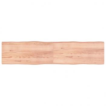 ARDEBO.de - Tischplatte 220x50x(2-4) cm Massivholz Behandelt Baumkante