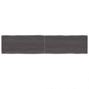 ARDEBO.de - Tischplatte 180x40x(2-6) cm Massivholz Behandelt Baumkante