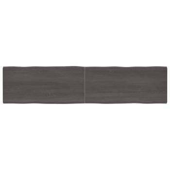 ARDEBO.de - Tischplatte 220x50x(2-6) cm Massivholz Behandelt Baumkante