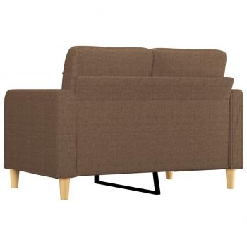 2-Sitzer-Sofa Braun 120 cm Stoff