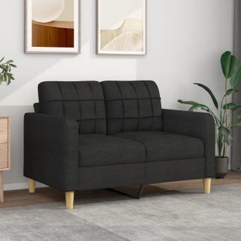 ARDEBO.de - 2-Sitzer-Sofa Schwarz 120 cm Stoff