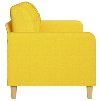 3-Sitzer-Sofa Hellgelb 180 cm Stoff