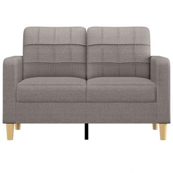 2-Sitzer-Sofa Taupe 120 cm Stoff