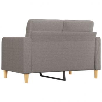 2-Sitzer-Sofa Taupe 120 cm Stoff