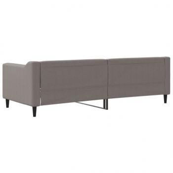 Tagesbett Taupe 80x200 cm Stoff