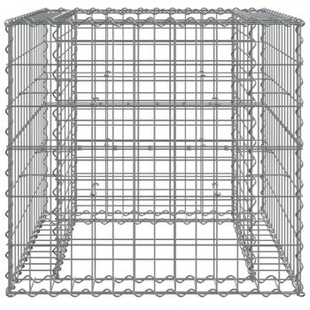 Gabionenkorb Silbern 70x70x65 cm Verzinktes Eisen