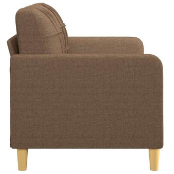 2-Sitzer-Sofa Braun 140 cm Stoff