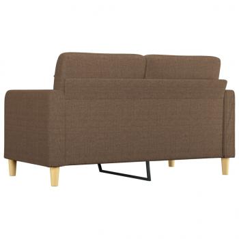 2-Sitzer-Sofa Braun 140 cm Stoff