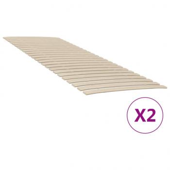 ARDEBO.de - Lattenroste mit 48 Latten 2 Stk. 80x200 cm