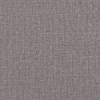 Tagesbett Ausziehbar mit Matratzen Taupe 80x200 cm Stoff