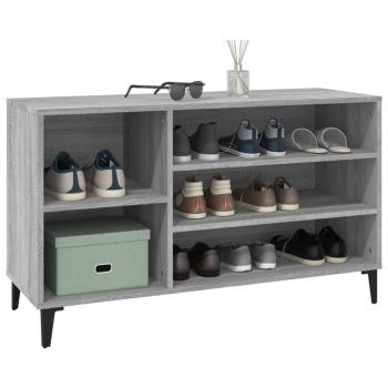 Schuhregal Grau Sonoma 102x36x60 cm Holzwerkstoff