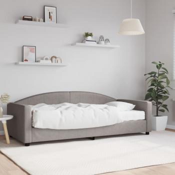 ARDEBO.de - Tagesbett mit Matratze Taupe 90x200 cm Stoff