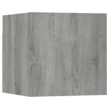 TV-Wandschrank 8 Stk. Grau Sonoma 30,5x30x30 cm