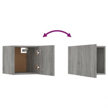 TV-Wandschrank 8 Stk. Grau Sonoma 30,5x30x30 cm