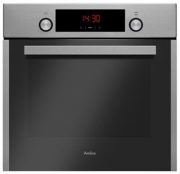 Amica EB 944 100 E Einbaubackofen, Fine Design, Edelstahl, Window-Timer, MF11, Heißluf