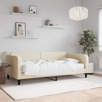 ARDEBO.de - Tagesbett mit Matratze Creme 80x200 cm Stoff