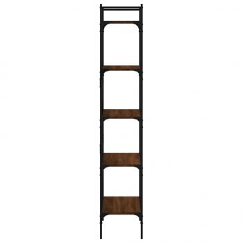 Bücherregal 5 Fächer Braun Eiche 56x31,5x174 cm Holzwerkstoff