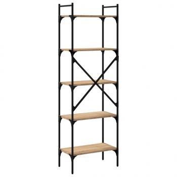 Bücherregal 5 Fächer Sonoma-Eiche 56x31,5x174 cm Holzwerkstoff