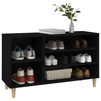 Schuhregal Schwarz 102x36x60 cm Holzwerkstoff