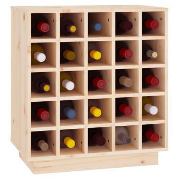 Weinregal 55,5x34x61 cm Massivholz Kiefer