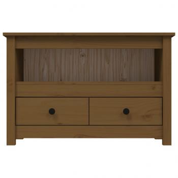 TV-Schrank Honigbraun 79x35x52 cm Massivholz Kiefer