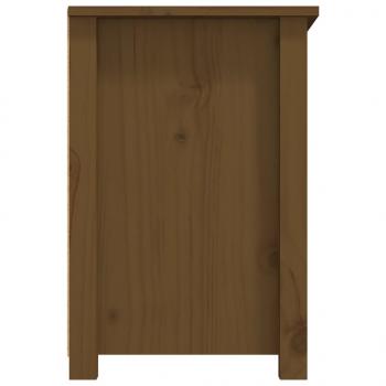 TV-Schrank Honigbraun 79x35x52 cm Massivholz Kiefer