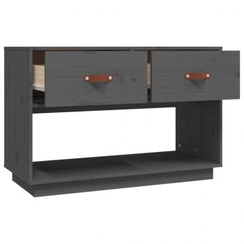 TV-Schrank Grau 90x40x60 cm Massivholz Kiefer