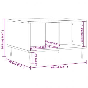 Couchtisch Grau Sonoma 60x50x36,5 cm Holzwerkstoff