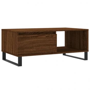 Couchtisch Braun Eichen-Optik 90x50x36,5 cm Holzwerkstoff