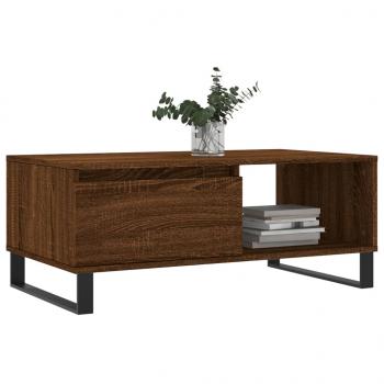 Couchtisch Braun Eichen-Optik 90x50x36,5 cm Holzwerkstoff