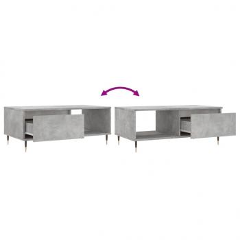 Couchtisch Betongrau 90x50x36,5 cm Holzwerkstoff