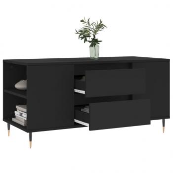 Couchtisch Schwarz 102x44,5x50 cm Holzwerkstoff