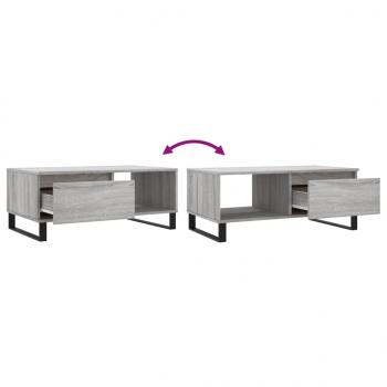 Couchtisch Grau Sonoma 90x50x36,5 cm Holzwerkstoff