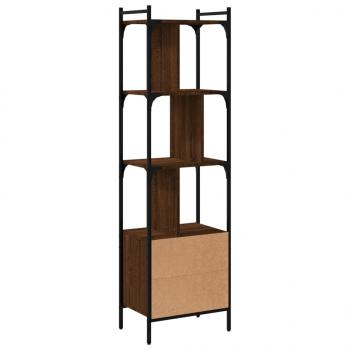 Bücherregal mit Tür Braun Eiche 44,5x30x154,5 cm Holzwerkstoff