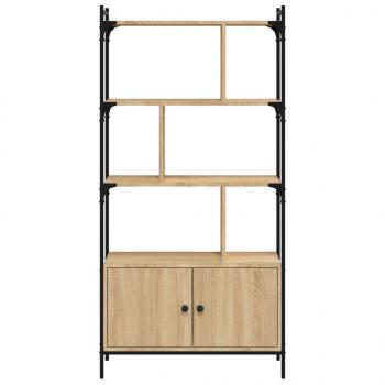 Bücherregal mit Tür Sonoma-Eiche 76,5x30x154,5 cm Holzwerkstoff