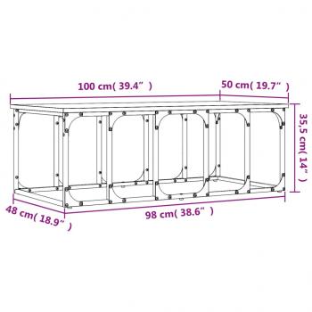 Couchtisch Sonoma-Eiche 100x50x35,5 cm Holzwerkstoff