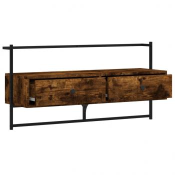 TV-Wandschrank Räuchereiche 100,5x30x51 cm Holzwerkstoff