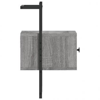 Wand-Nachttisch Grau Sonoma 35x30x51 cm Holzwerkstoff