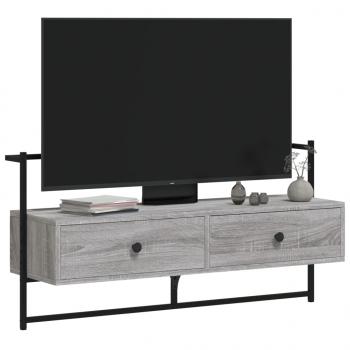 TV-Wandschrank Grau Sonoma 100,5x30x51 cm Holzwerkstoff