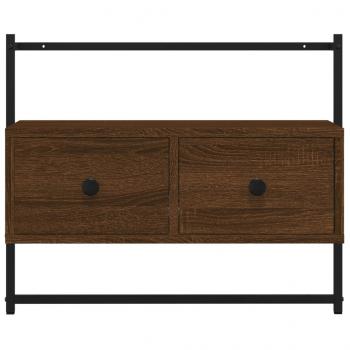 TV-Wandschrank Braun Eiche 60,5x30x51 cm Holzwerkstoff