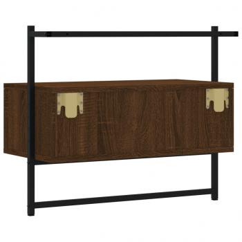 TV-Wandschrank Braun Eiche 60,5x30x51 cm Holzwerkstoff