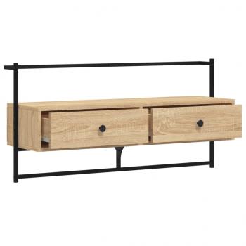 TV-Wandschrank Sonoma-Eiche 100,5x30x51 cm Holzwerkstoff