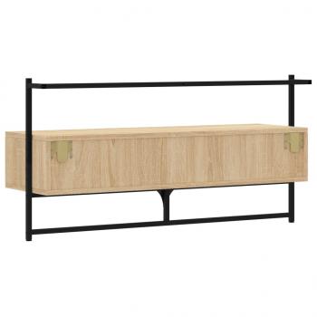 TV-Wandschrank Sonoma-Eiche 100,5x30x51 cm Holzwerkstoff