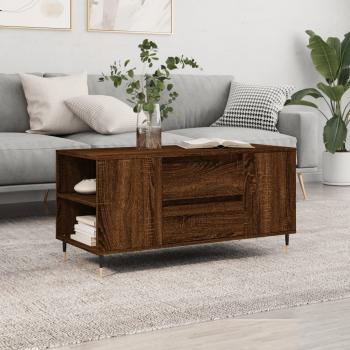 ARDEBO.de - Couchtisch Braun Eichen-Optik 102x44,5x50 cm Holzwerkstoff